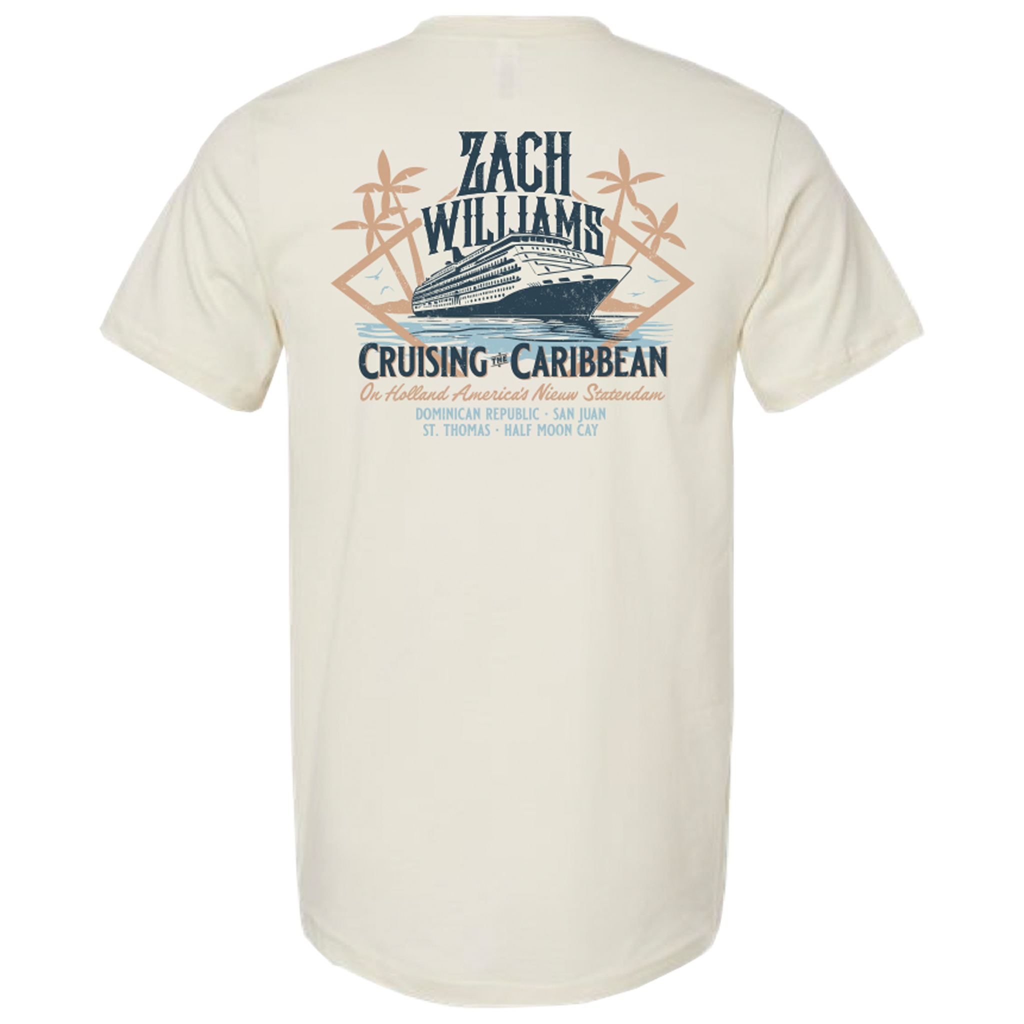 2024 Zach Williams Cruise Tour Tee Zach Williams Official Merchandise