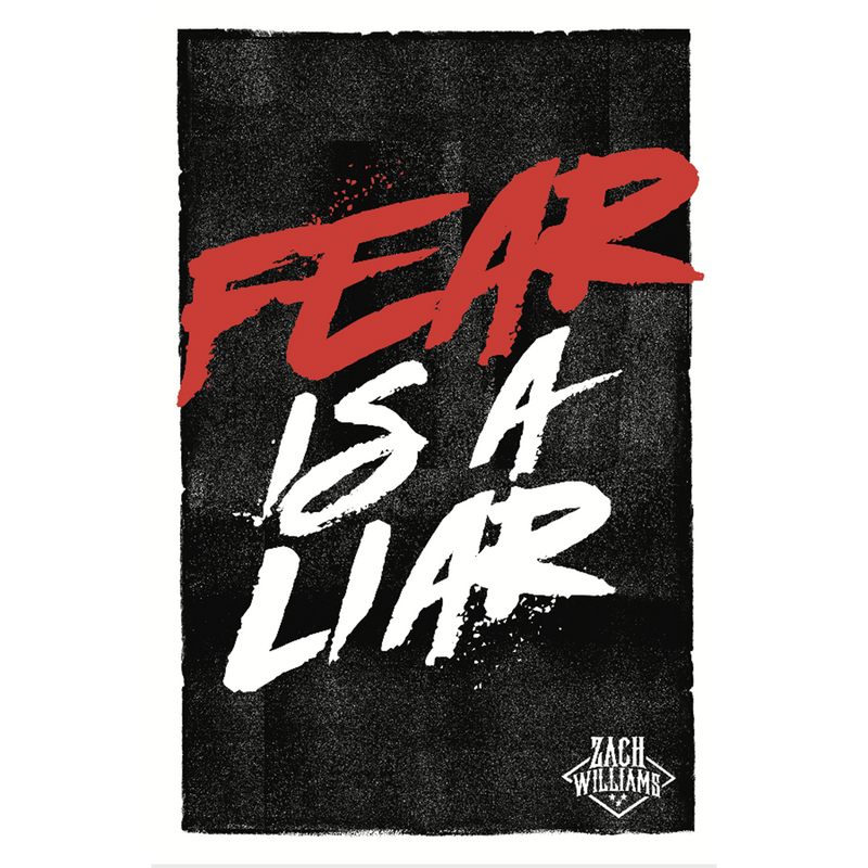 Autographed Fear is a Liar 11x17 Lyric Art Print