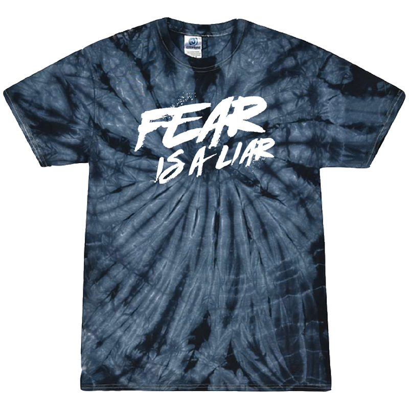 Navy Fear Is A Liar Tie Dye Tee