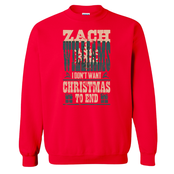 I Don't Want Christmas to End Red Crewneck Sweater